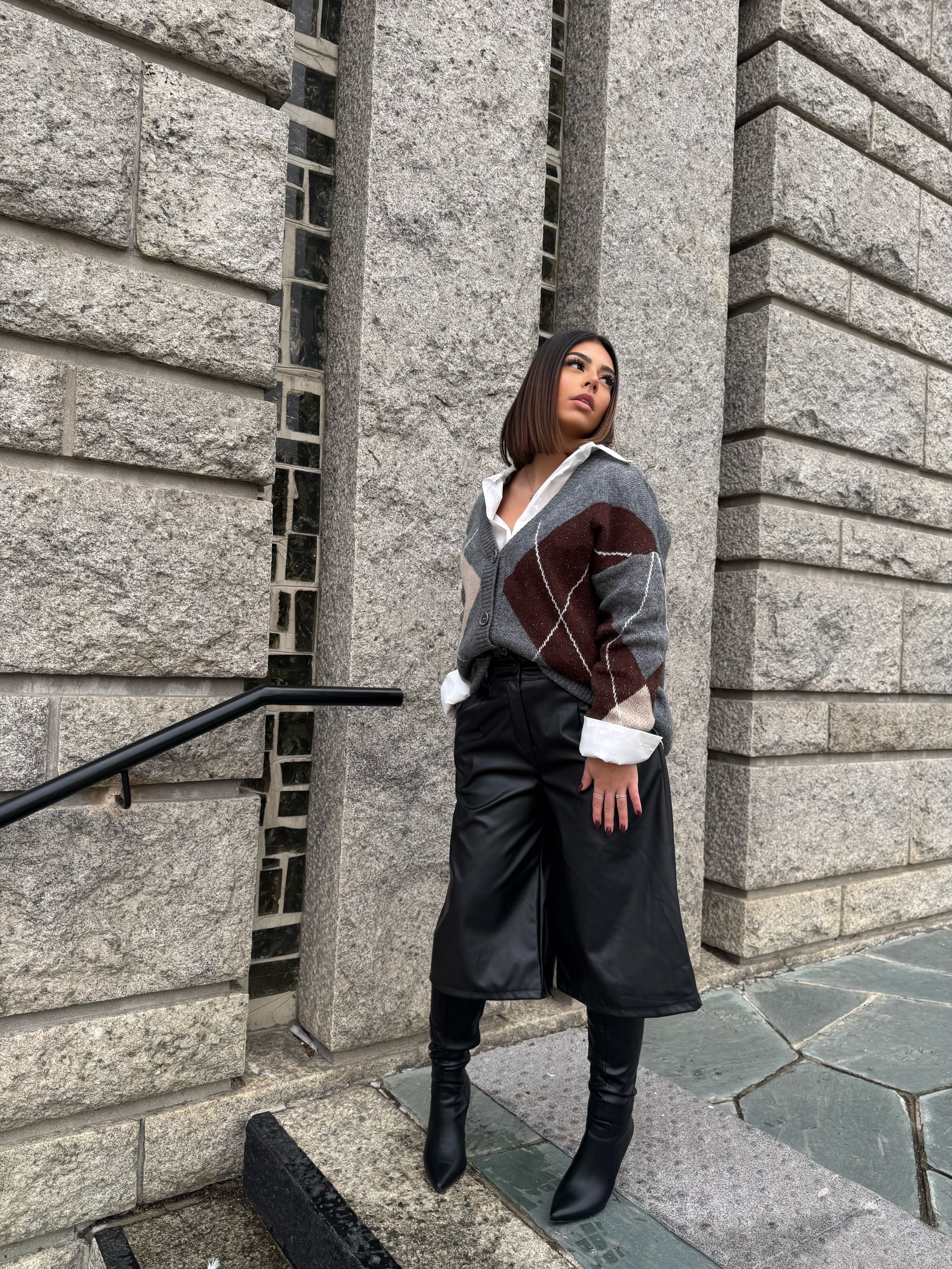 Bermuda similicuir LAURA